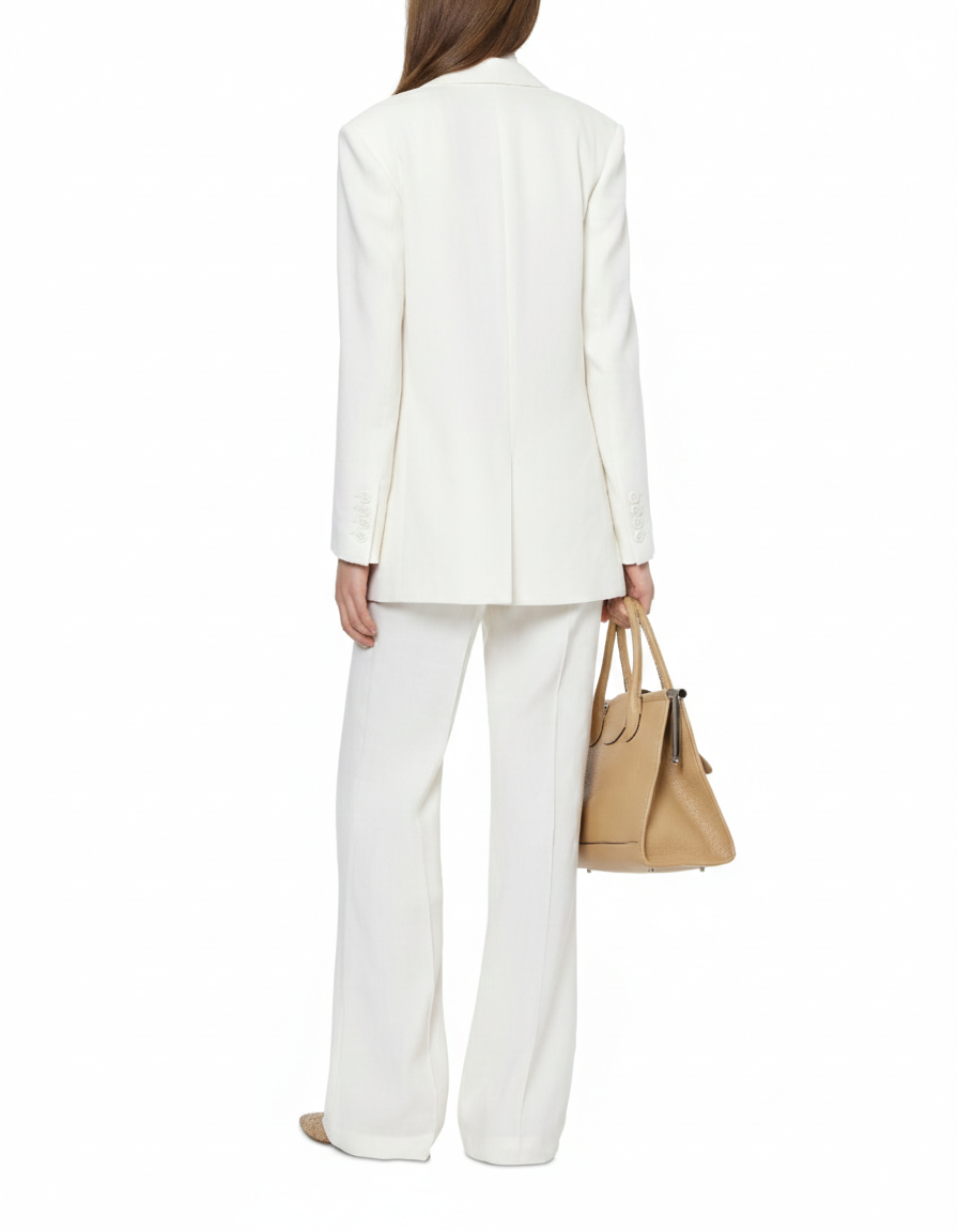 Pantalon large en lin - Ivory