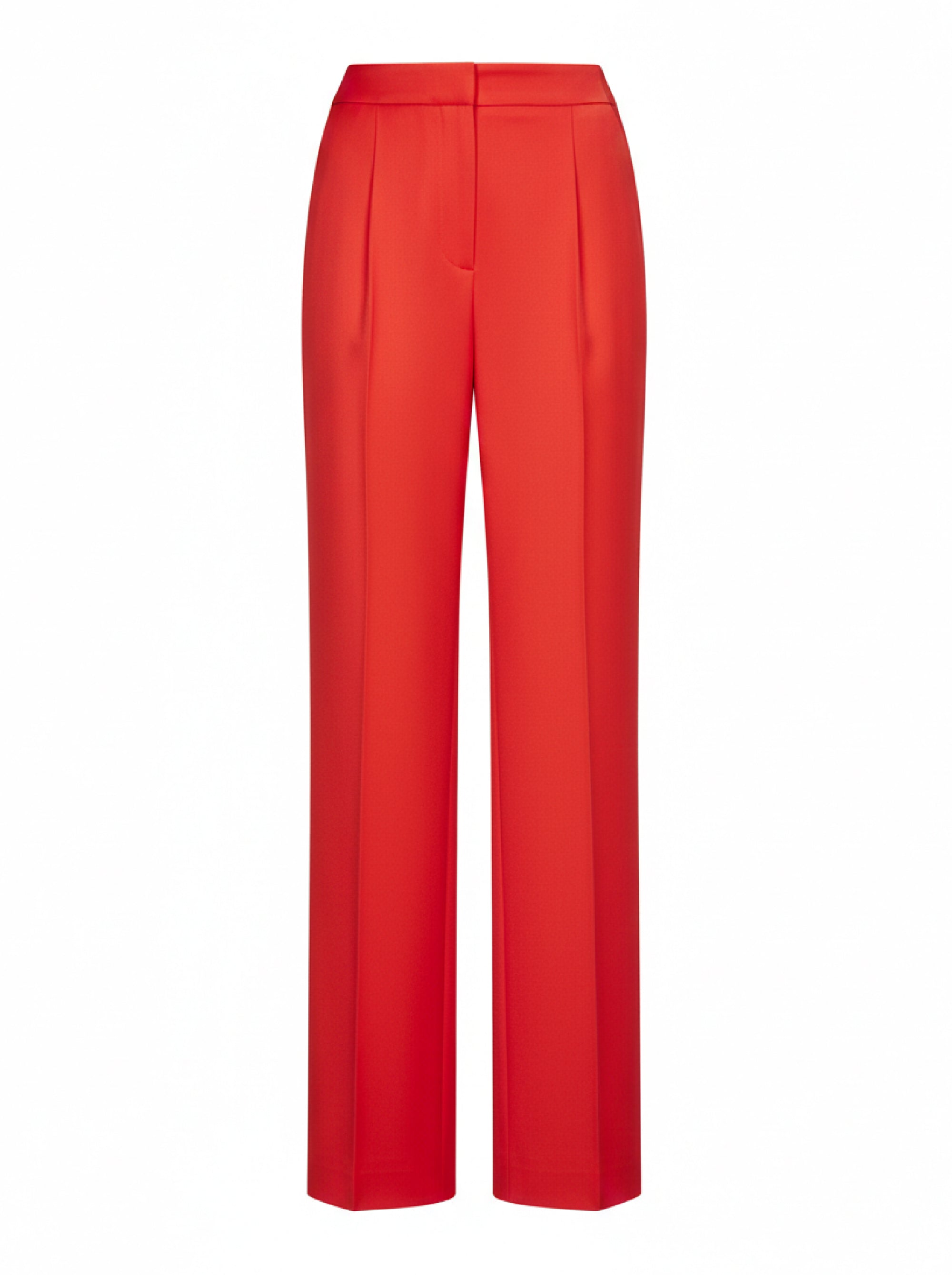 Pantalon ajusté en satin - Pink