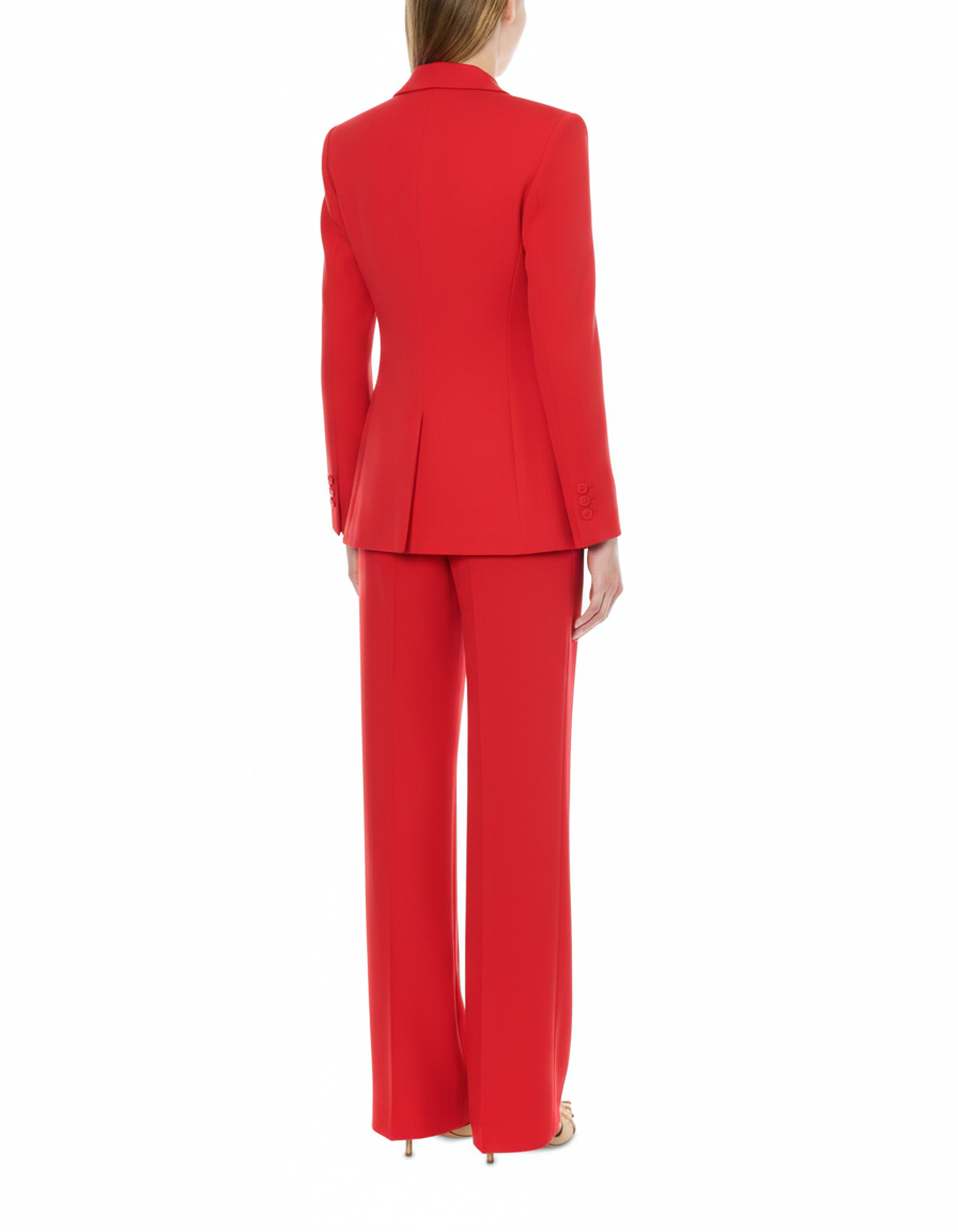 Pantalon ajusté en satin - Pink