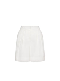 Short en toile de coton - White