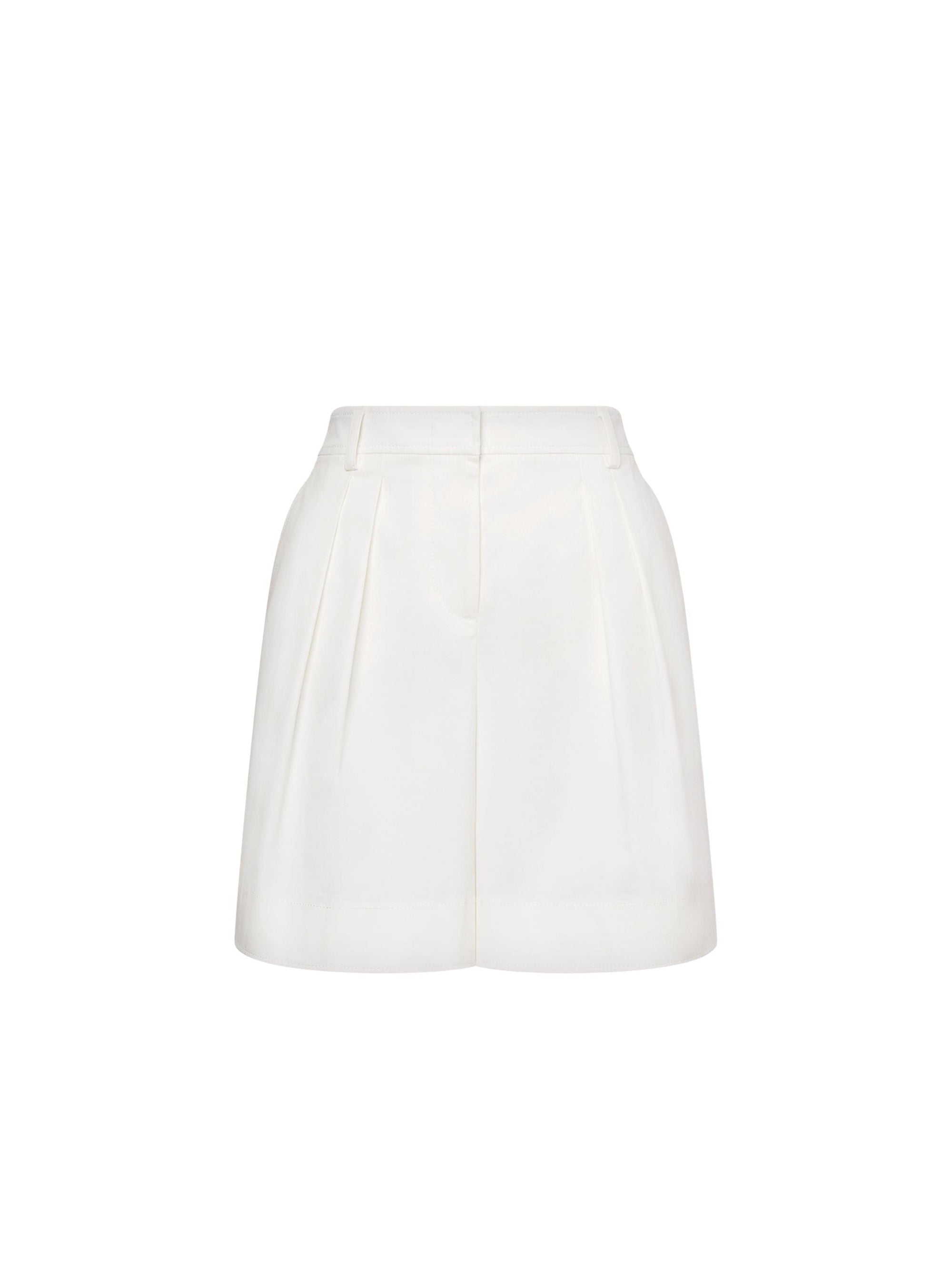 Short en toile de coton - White
