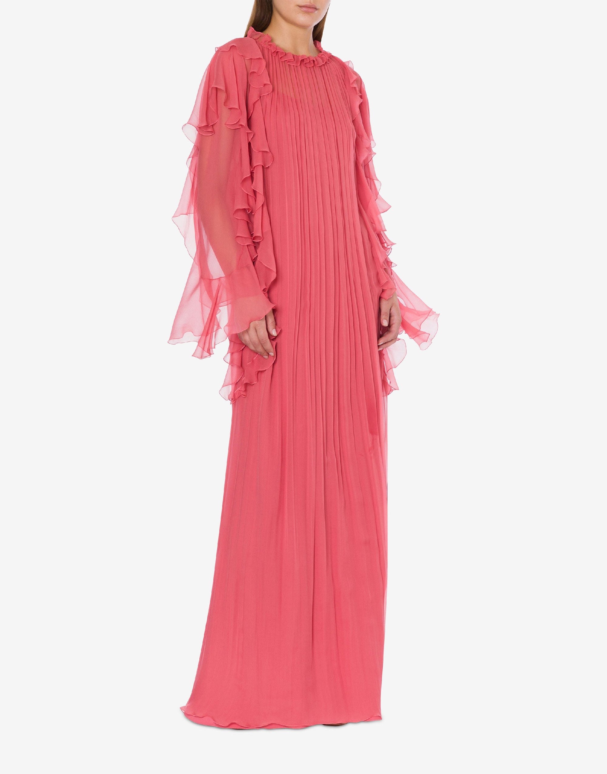 Robe longue en soie - Pink