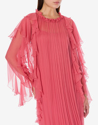 Robe longue en soie - Pink
