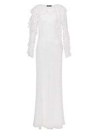 Robe longue en soie - White