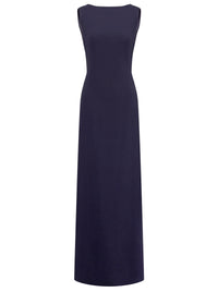 Robe longue en satin - Dark Blue