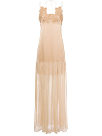Robe longue en soie mélangée - Pink