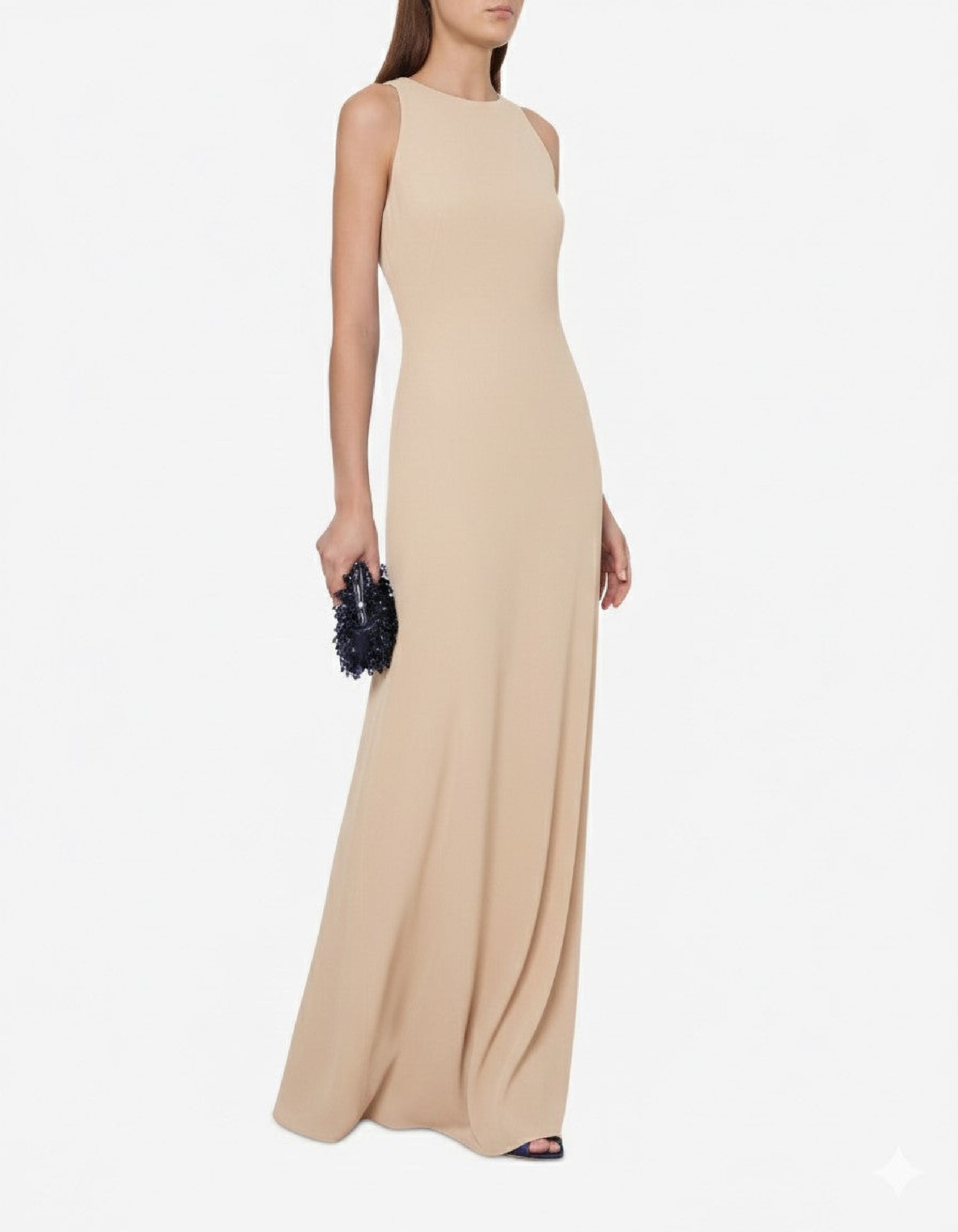 Robe longue en dentelle - Pink