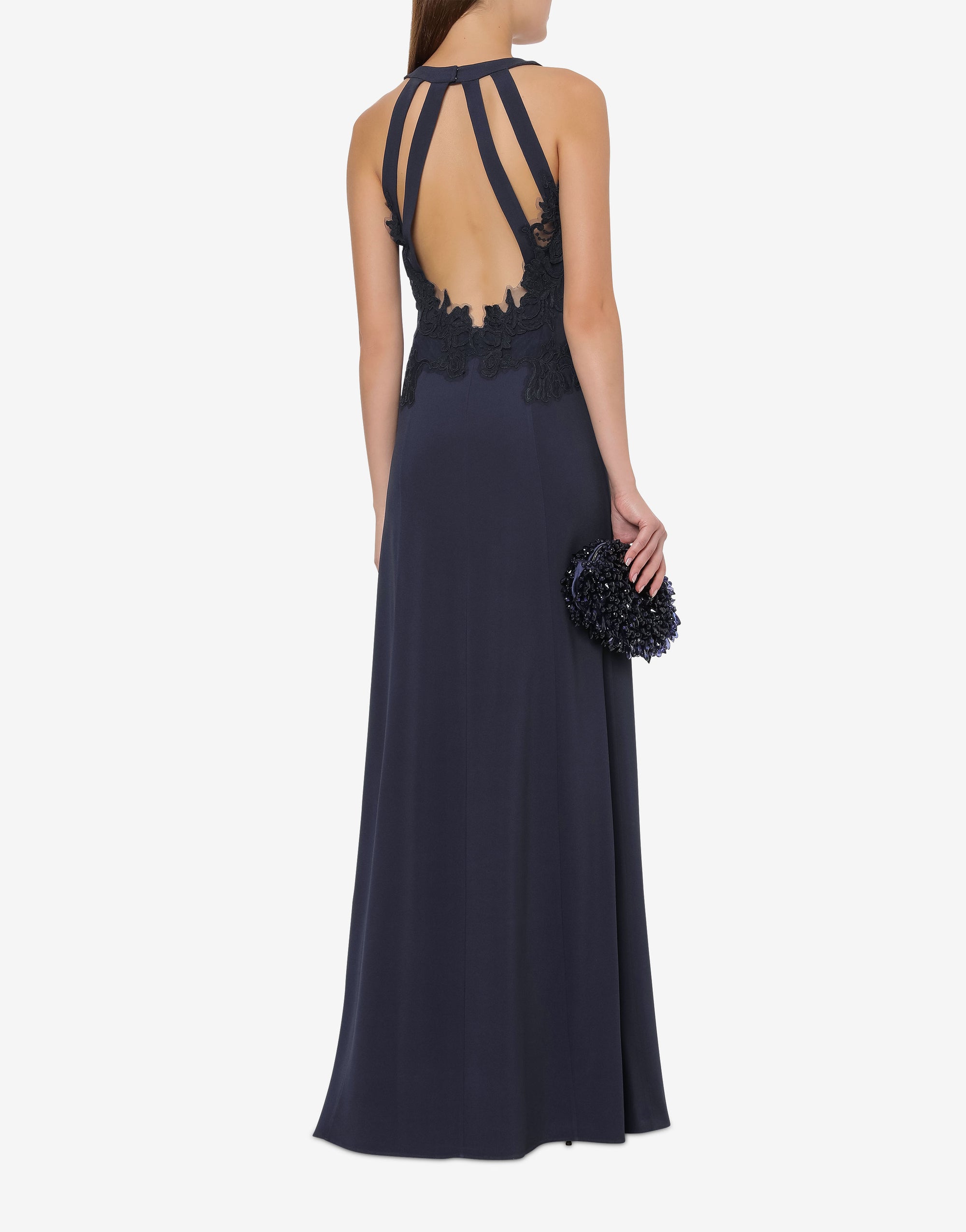 Lace maxi dress - Dark Blue