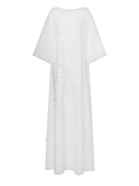 Robe longue avec imprimé - White