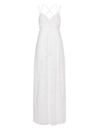 Robe longue avec imprimé - White