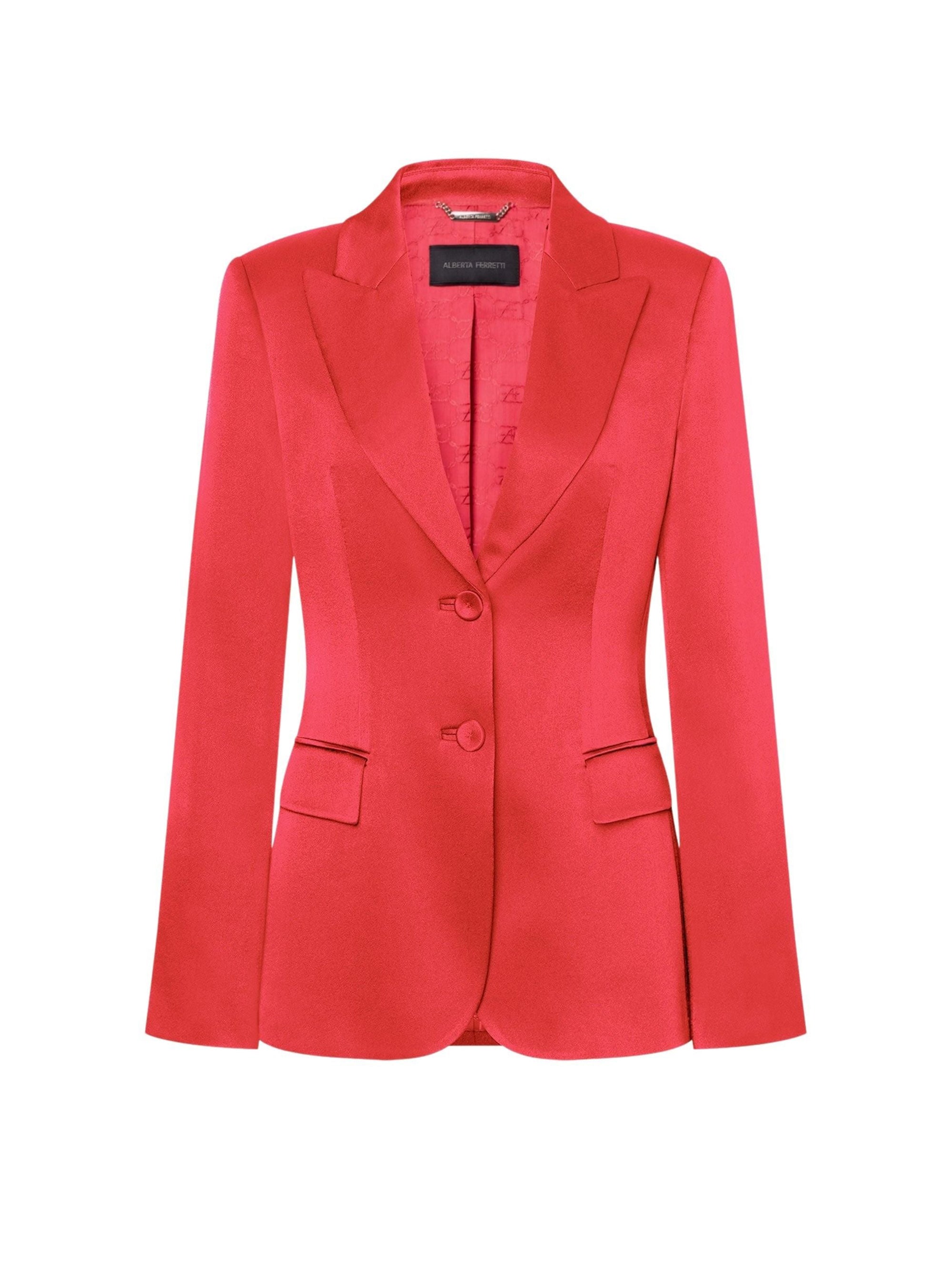 Veste en soie mélangée cocktail - Pink
