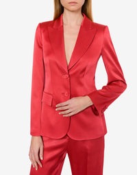 Veste en soie mélangée cocktail - Pink