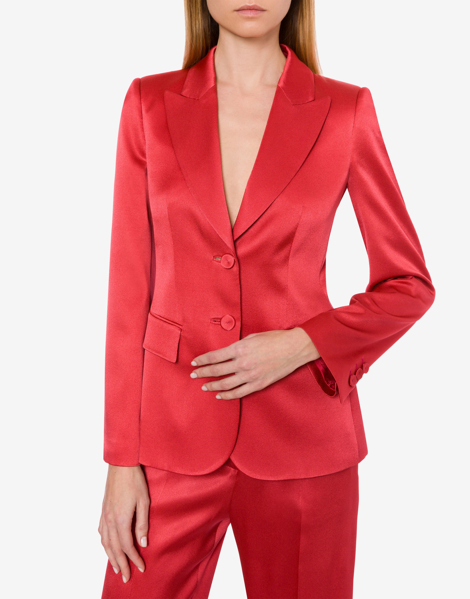 Veste en soie mélangée cocktail - Pink