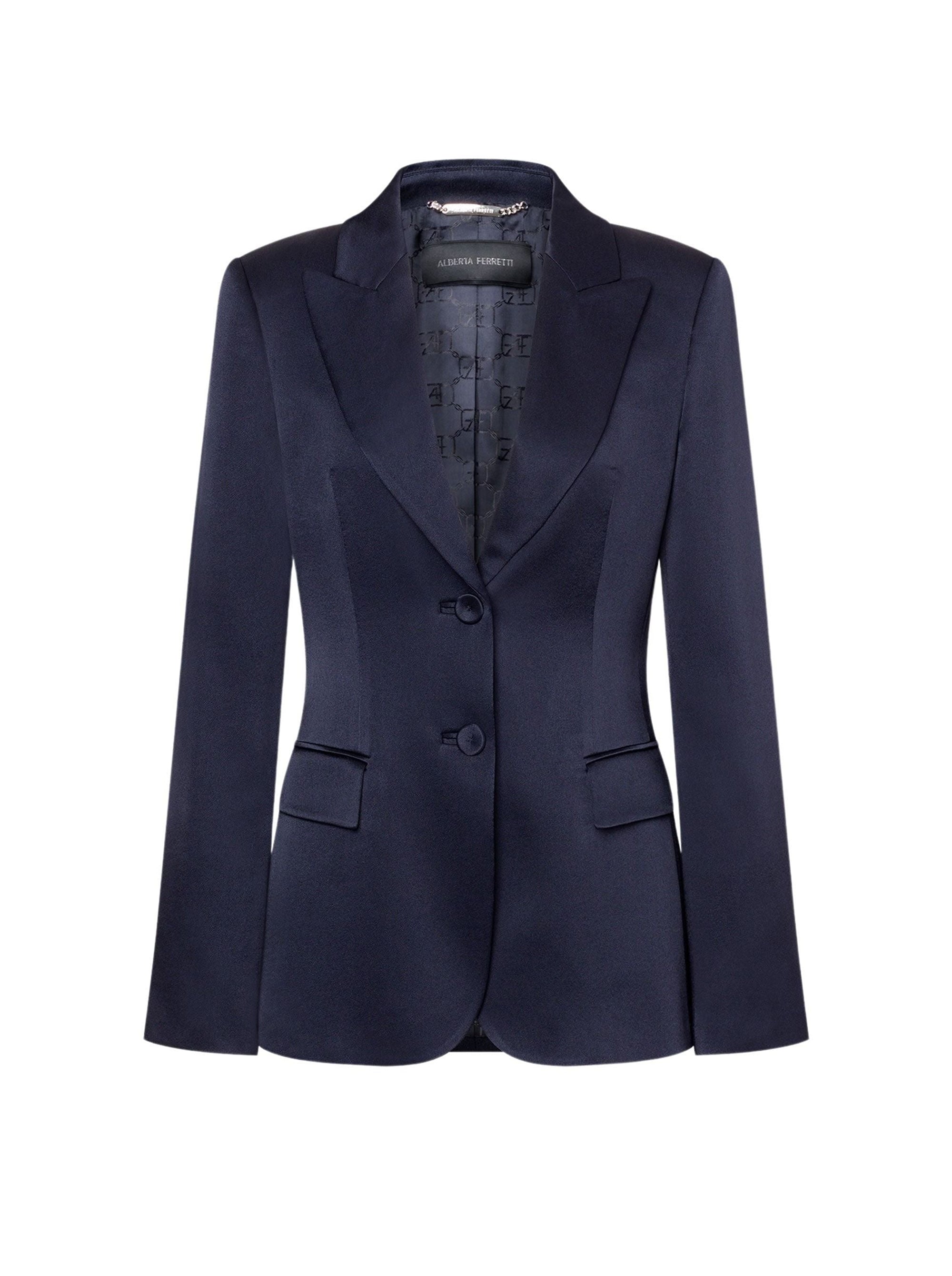 Veste en soie mélangée - Dark Blue