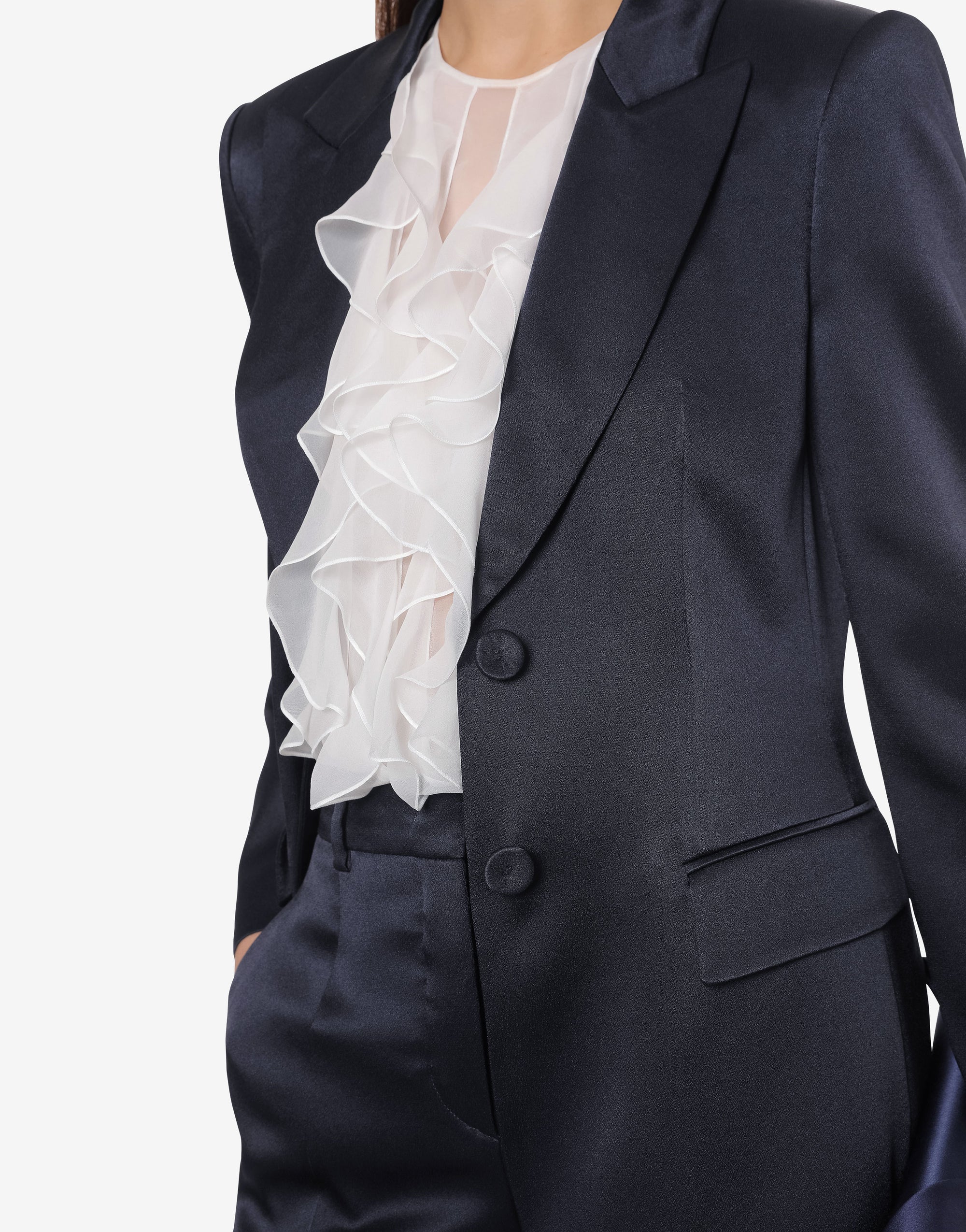 Veste en soie mélangée - Dark Blue
