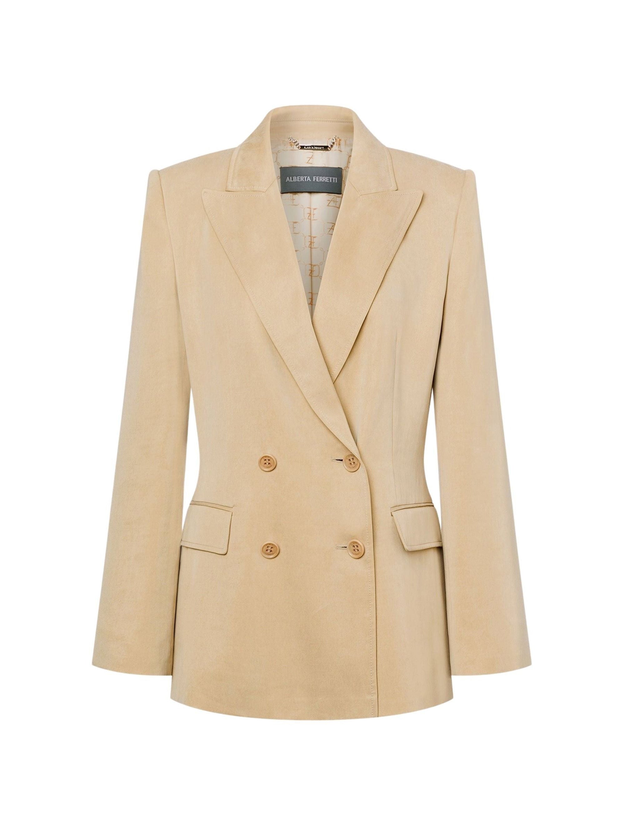 Double breasted jacket - Beige