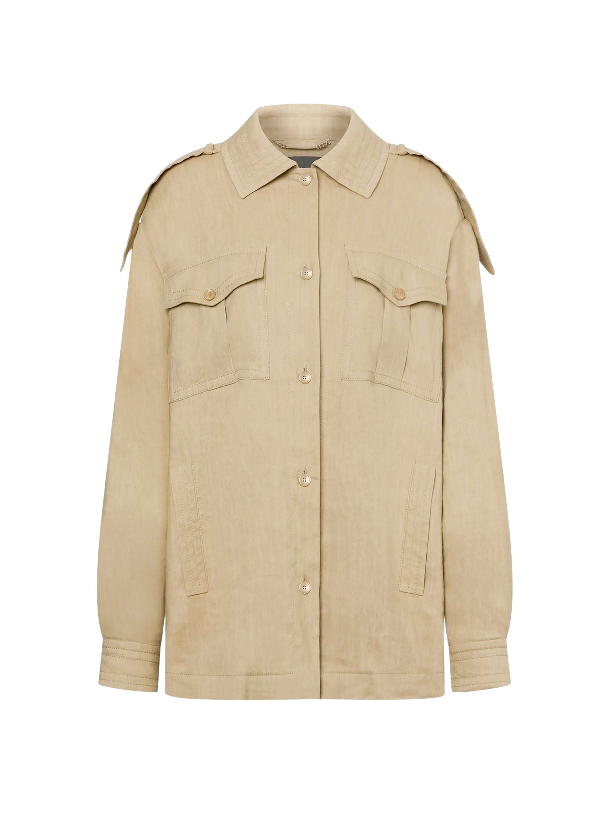 Veste fluide en lin - Beige