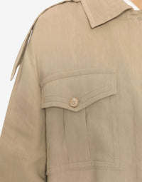 Veste fluide en lin - Beige