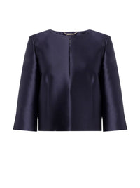 Short shiny jacket - Dark Blue