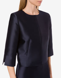 Short shiny jacket - Dark Blue