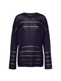 Pull ajouré brillant - Blue