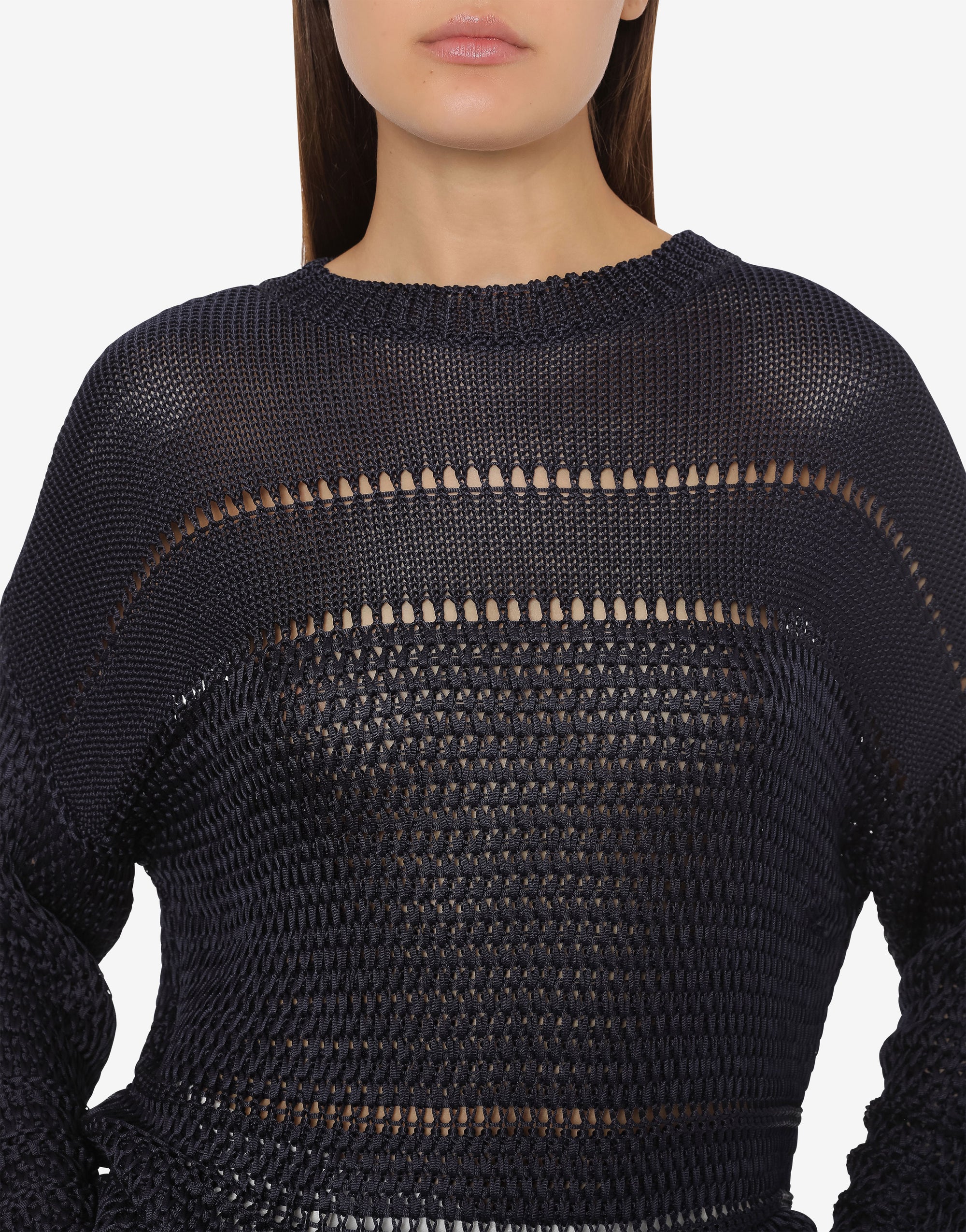 Pull ajouré brillant - Blue
