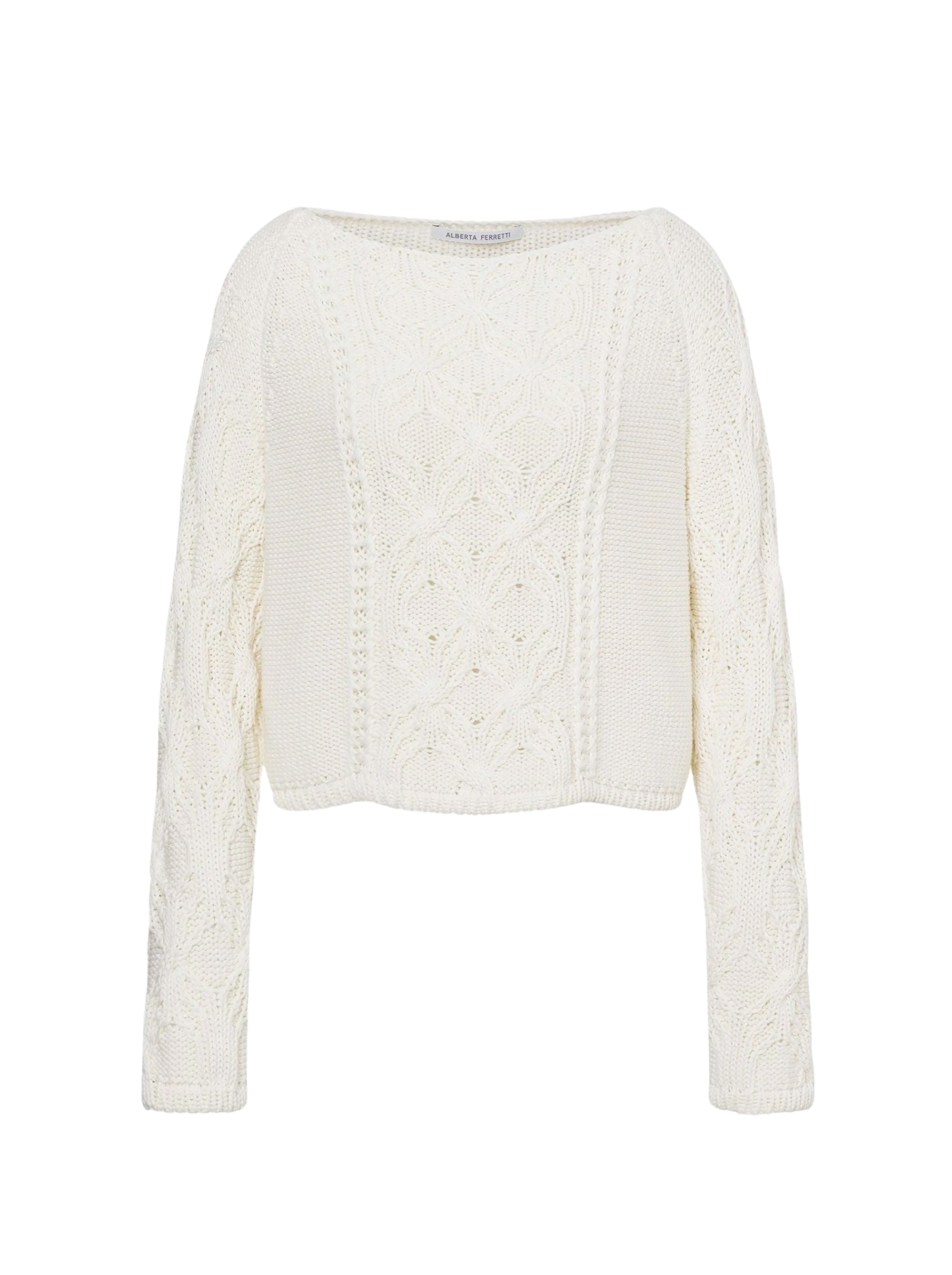 Pull en coton et cachemire - White