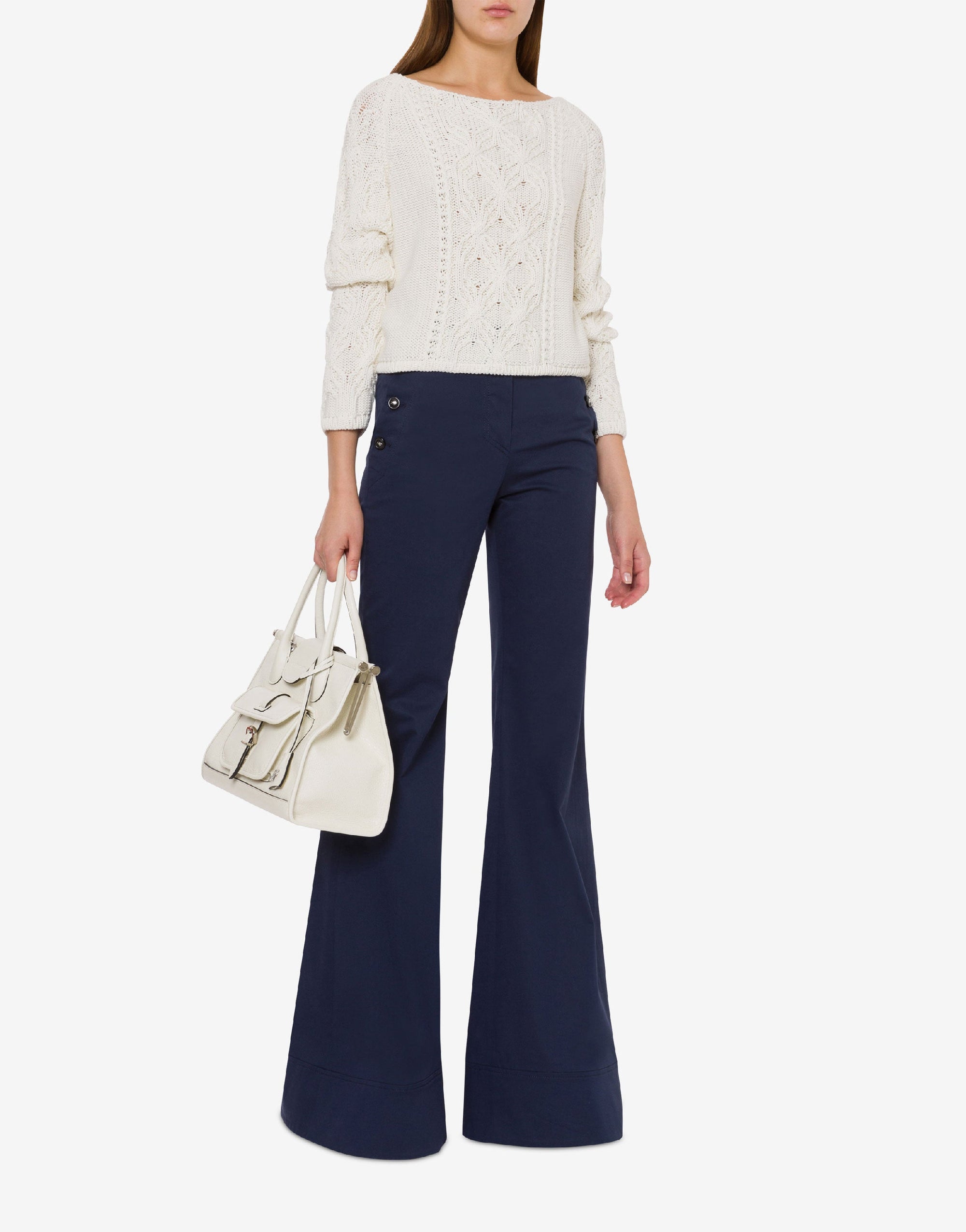 Pull en coton et cachemire - White
