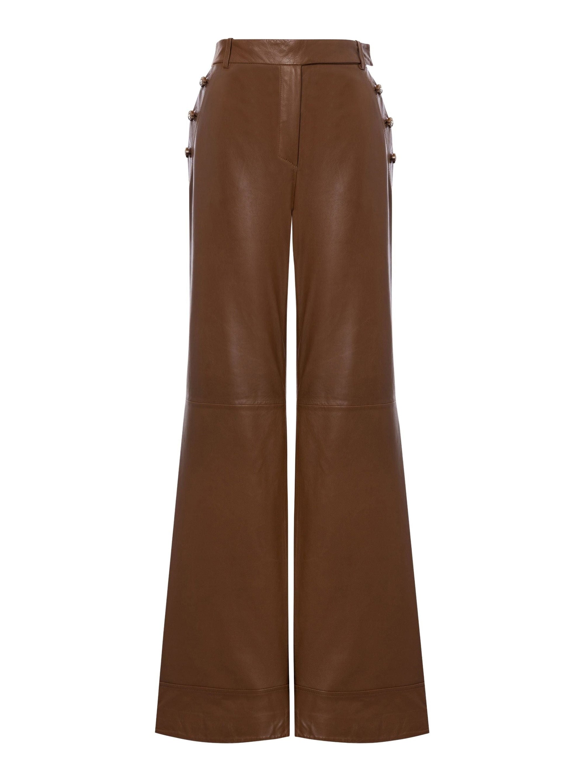 Pantalon en daim ganté - Brown