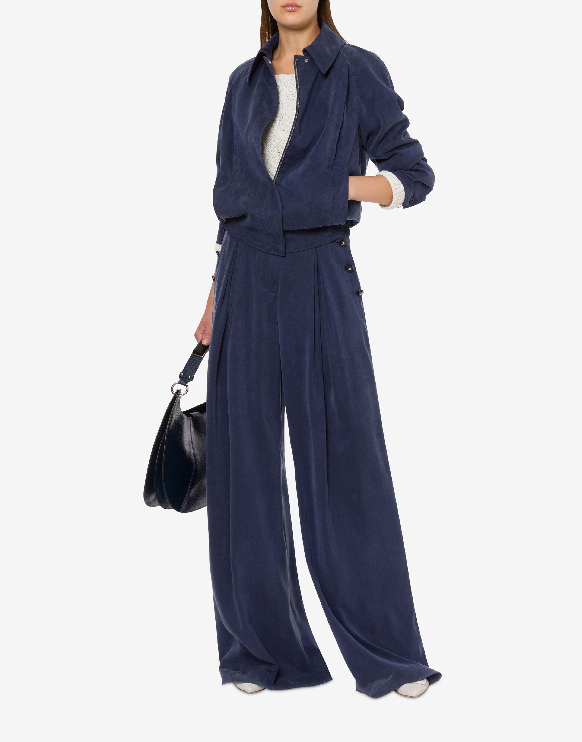 Veste à col chemise - Blue
