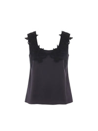 Top à dentelle ramage - Multi Light Blue