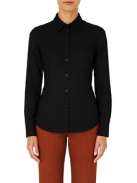 Chemise ajustée à manches longues - Black