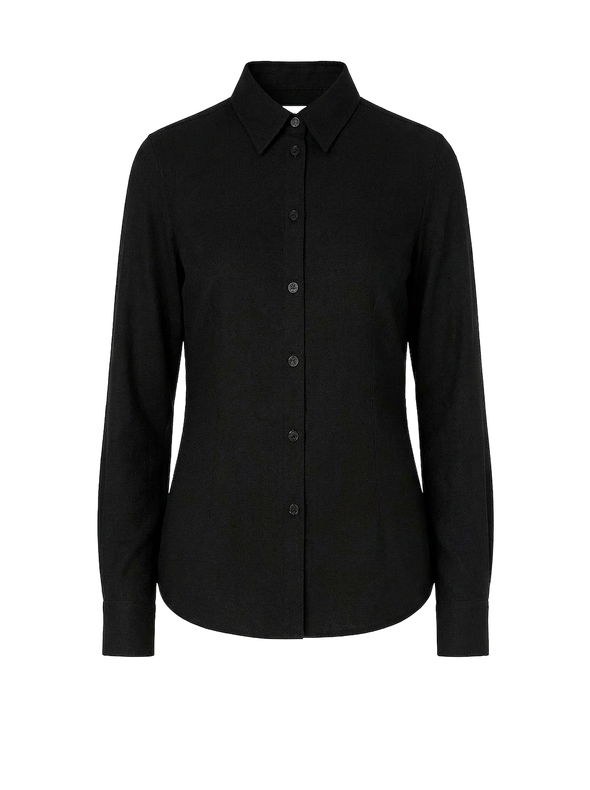 Chemise ajustée à manches longues - Black