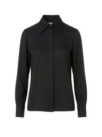 Chemise en soie mélangée - Black