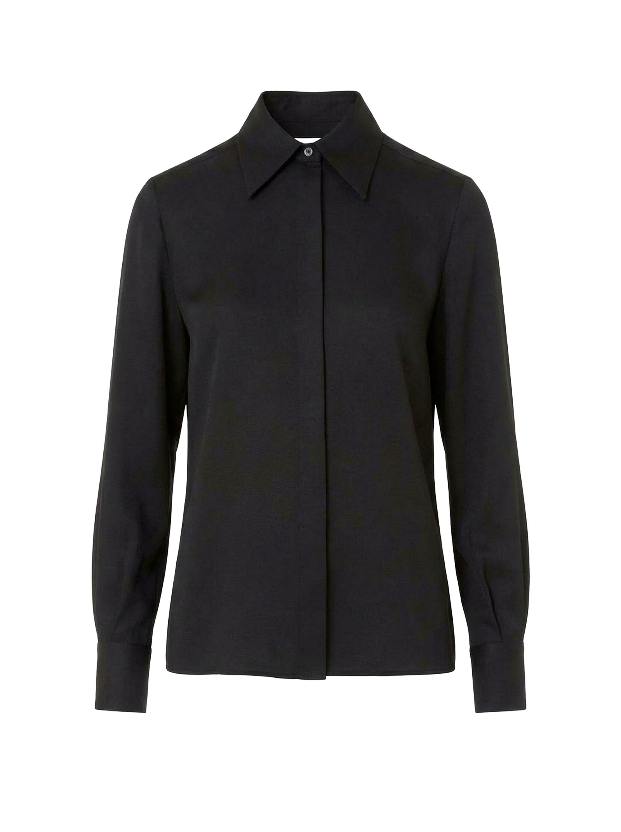 Chemise en soie mélangée - Black