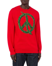 Pull Lunar New Year en laine - Red