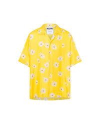 Chemise Daisy Allover en soie - Yellow