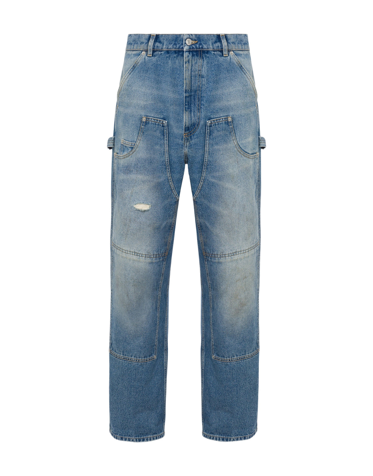 Pantalon Laurel Crown Logo en denim - Blue