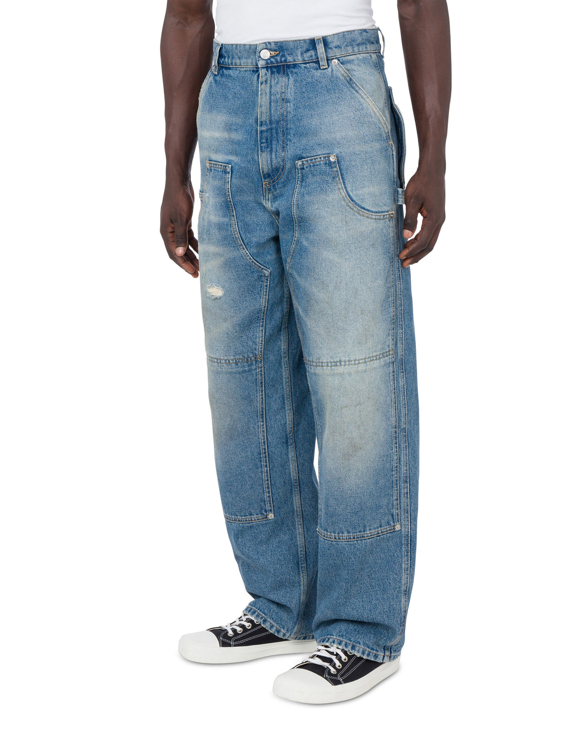 Pantalon Laurel Crown Logo en denim - Blue
