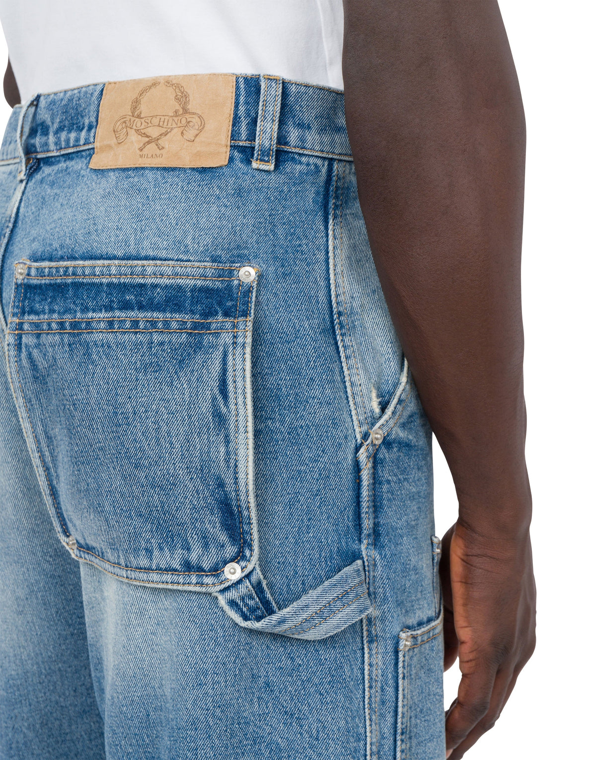 Pantalon Laurel Crown Logo en denim - Blue