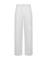Pantalon Laurel Crown Logo en coton - White