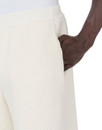 Bermuda à étiquette en coton - White