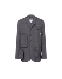 Veste à fines rayures Office Inspiration en laine - Grey