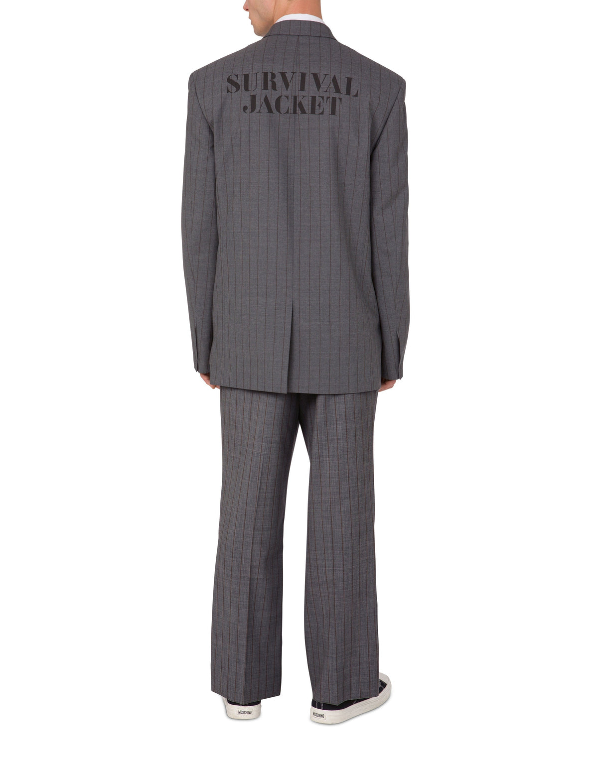 Veste à fines rayures Office Inspiration en laine - Grey