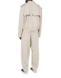 Veste de tailleur Twist en coton - Beige