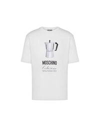 T-shirt Moschino Breakfast en coton - White