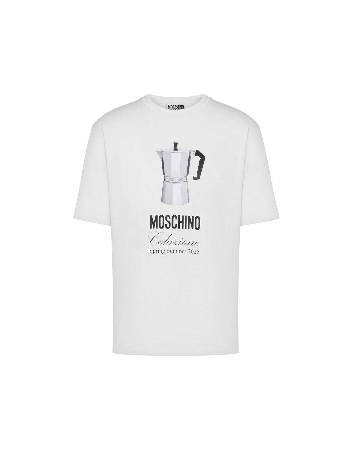 T-shirt Moschino Breakfast en coton - White