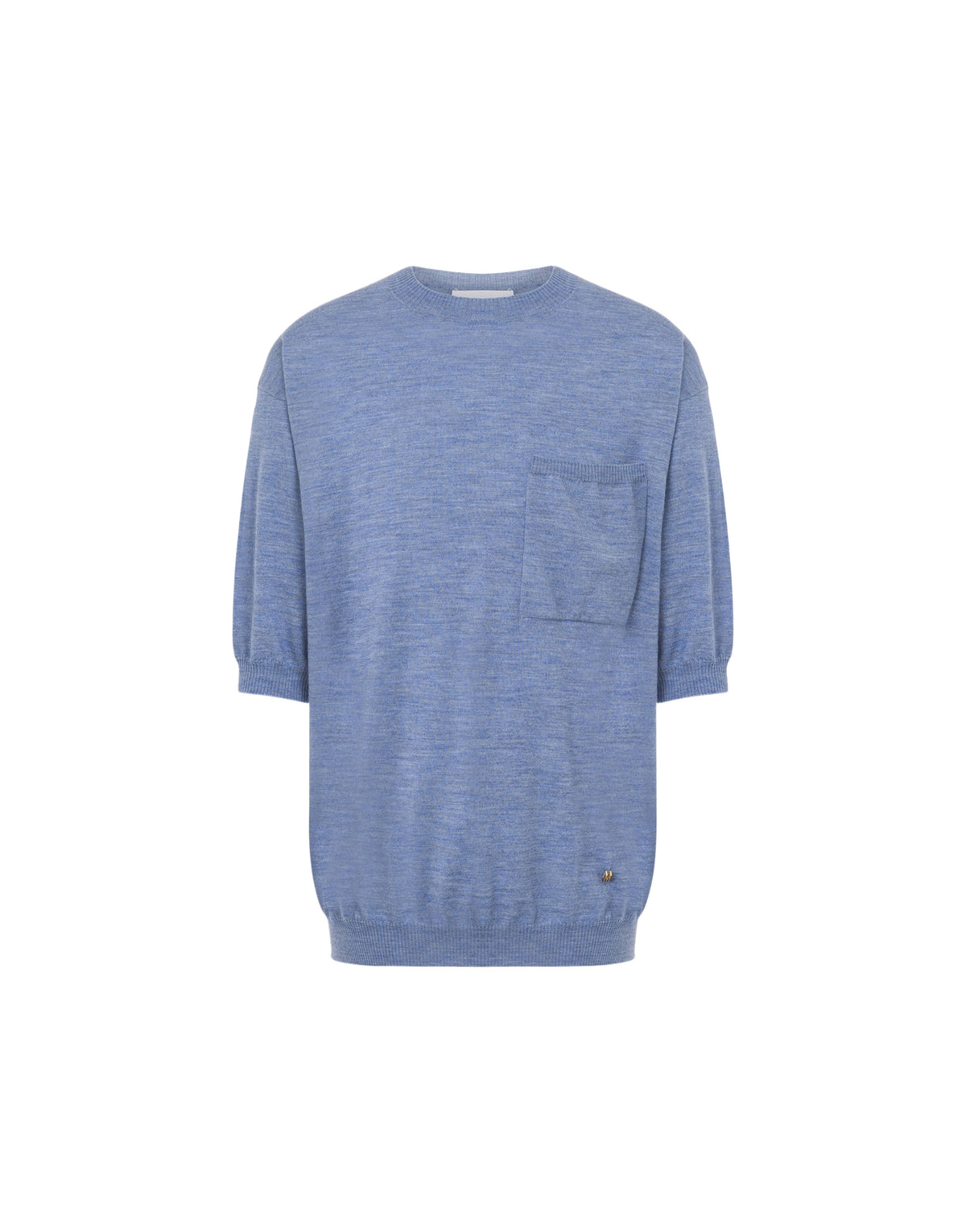 Pull Golden M en laine et soie - Blue