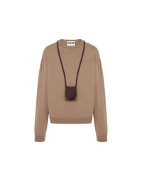 Pull Camera Holder en coton - Brown