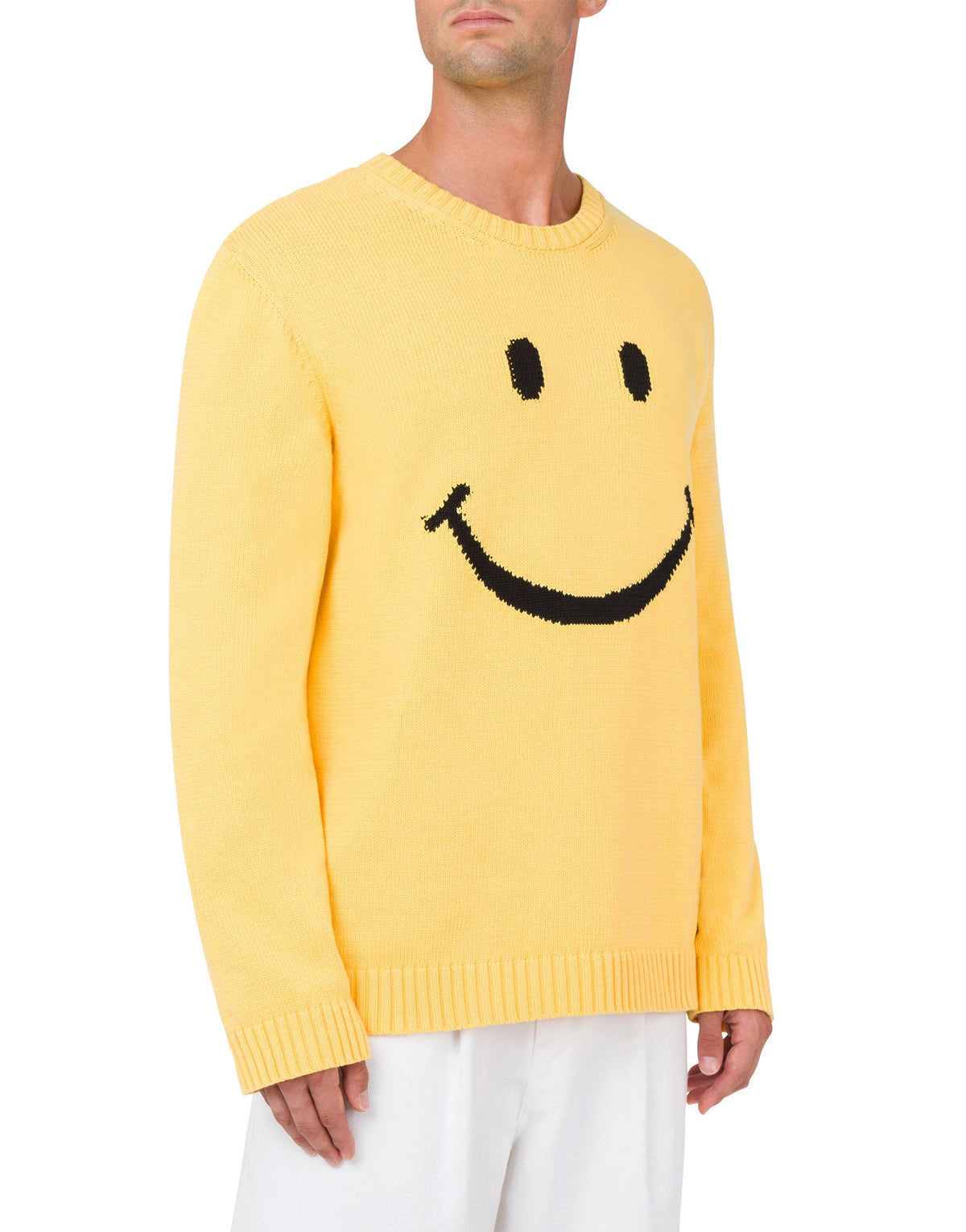 Pull Smiley en coton - Yellow